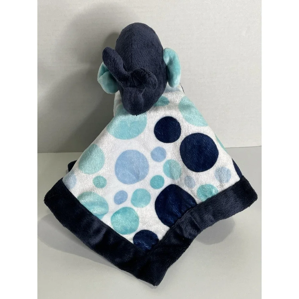 Carters Dark Blue Whale Lovey Plush Soft Stuffed Animal Baby Security Blanket‎